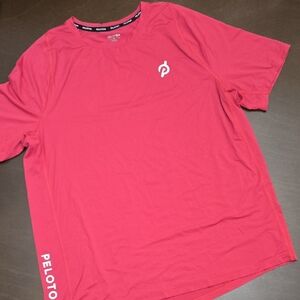 PELOTON Men's pink T-Shirt Stretch Sz XL Spandex